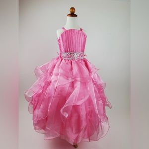 Pink girl party dress